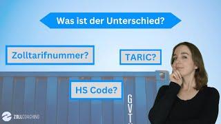 HS-Code Zolltarifnummer und TARIC - Was ist der Unterschied?