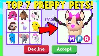 I traded the TOP 7 PREPPY Pets in Adopt Me