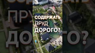 Как дорого обслуживать наш прозрачный пруд без рыбы на базе отдыха? #пруд #участок #водоём #дом