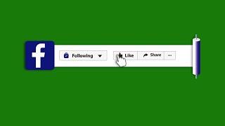 Facebook follow like and share green screen with sound  no copyright
