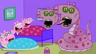 Peppa Pig Is Zombie Medusa Horror At Peppa Pigs House‍️  Peppa Pig Funny Animation