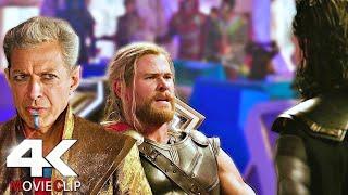 Thor Meets Loki & Grandmaster Funny Scene In Hindi - Thor Ragnarok Movie CLIP 4K