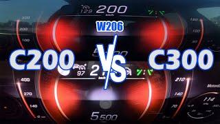 C300 vs. C200 W206  100-200kmh & 0-100kmh  CarPerferormance Media