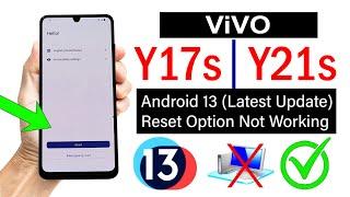 Vivo Y17sY21s FRP BYPASS ANDROID 13 new method Without Computer