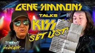 Gene Simmons talks KISS Live Setlist and why they mostly stick to the HITS  Jeremy White Podcast