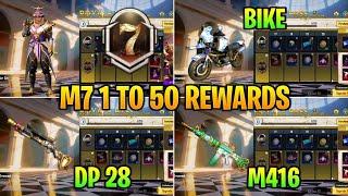 M7 Royal Pass 1 to 50 Rewards  Pubg M7 Royal Pass Rewards  100% Real Leaks