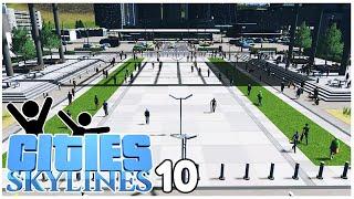 Plazas & Promenades eine gute Idee?  Cities Skylines REAL 10  4k60fps #citiesskylines