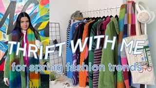 thrift with me for the first time in 2021  thrifting spring fashion & home decor + huge thrift haul