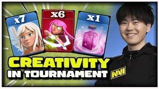 GAKU took RISK with CREATIVE HIT in TOURNAMENT  NAVI QueeN Walkers vs BADZINGERS  Clash of Clans