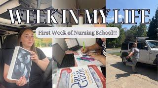 WEEK IN THE LIFE OF A NURSING STUDENT⎪1st day clinicals and dealing with anxiety
