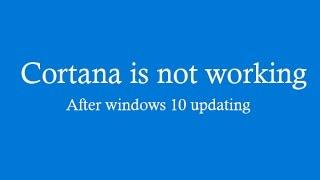 Cortana Is Not Working  How To Fix Cortana  100% Working Method