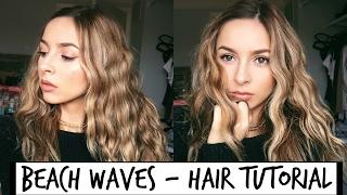 My Natural Beach Waves  Hair Tutorial 2017