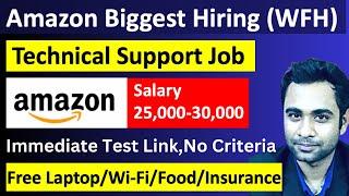 Amazon Virtual Technical Support  Permanent work from Home  Salary 25000-30000m 