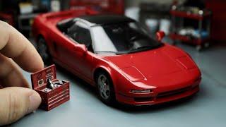 ASMRHondaAcura NSX Model Car Full Build Step by Step  124 Tamiya