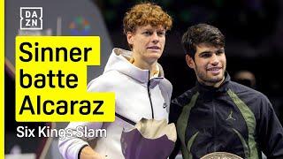 SINNER batte ALCARAZ vince il SIX KING SLAM ma che partita  DAZN Highlights