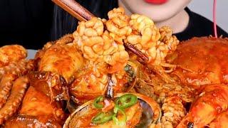 ASMR SPICY SEAFOODS CHINESE MUKBANG #asmr #mukbang #seafood #spicy #food #foryou