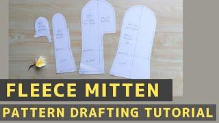 Fleece Mitten Pattern Drafting Tutorial