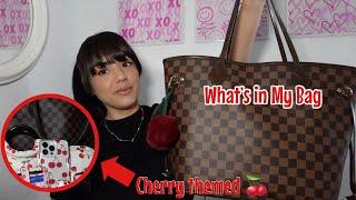 WHAT’S IN MY BAG   CHERRY THEMED 