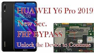FRP REMOVE HUAWEI Y6 Pro 2019 MRD-LX2 Unlock the Device to Continue Google Account Bypass TP