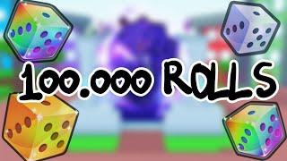 Я СДЕЛАЛ 100.000 РОЛЛОВ И ВЫБИЛ ??? В ПЕТ СИМУЛЯТОР 99  ROBLOX