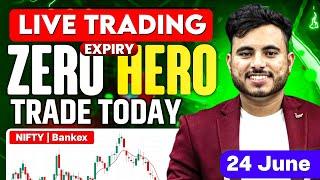 25 June  Live Trading  Nifty  Banknifty  Finnifty Hero Zero Trade