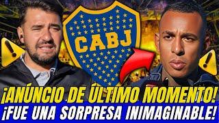 SOLTÓ ESA BOMBA ¡SORPRESA INIMAGINABLE ¡POR ESO NADIE IMAGINABA NOTICIAS DE BOCA JUNIORS