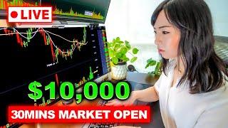 LIVE TRADING - How I Made $10000 Trading 30MINS ONLY