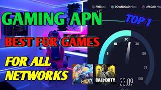 TOP 1 GAMING APN INTERNET SETTINGS FOR ANY NETWORK 2021