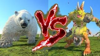 Feral Ice Bears VS Bile Trolls. Total War Warhammer 3