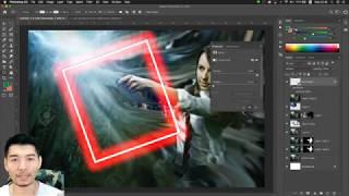 ตอบคำถามผู้เรียน Photoshop  ทำเส้นเรืองแสง