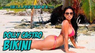 Dolly Castro en bikini rojo