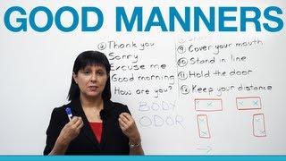 Good Manners What to Say and Do Polite English