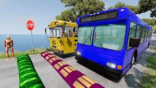 Buses vs Massive ️ Speed Bumps️ #11 – BeamNG.Drive