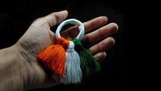 #Independence day special diy craft diy flag tricolour rubber band har ghar tiranga  15 august