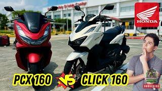 Whos the KING of the 160cc Scooters?  Honda PCX 160 and Click 160 Media Test Ride