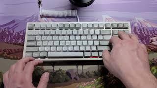 Poppy and creamy keyboard  Gateron Smoothie  Galaxy80  sound test