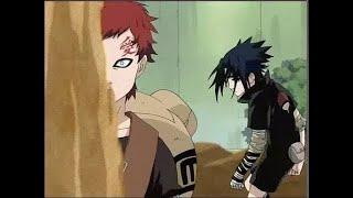 Sasuke vs. Gaara - Chunin Exam 60 FPS-THE DEMON IS AWAKE