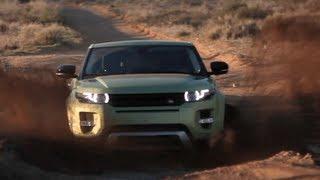 Off road in a Range Rover Evoque