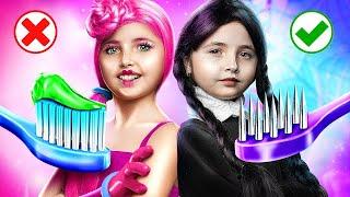 Wednesday Addams ve Uzun Bacaklı Anne Çocuk Evlat Edindi