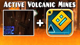 FE2 Active Volcanic Mines but in GEOMETRY DASH?? No Checkpoints