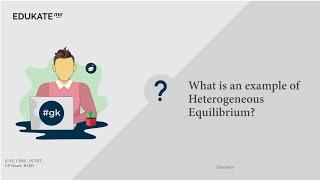 What is an example of Heterogeneous Equilibrium?