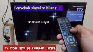 Cara progam  mengembalikan sinyal Tv Digital yang hilang