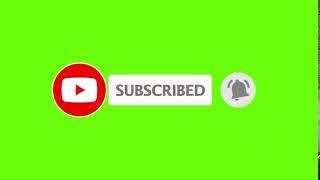 1. Green Screen Subscribe Button No Copyright