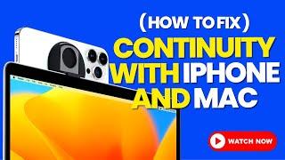 How to FIX continuity with iPhone and Mac 2024