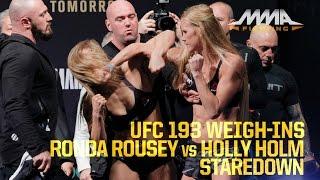 UFC 193 Weigh-Ins Ronda Rousey vs. Holly Holm