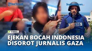 Jurnalis Gaza MARAH BESAR ke Indonesia Imbas 5 Bocah Ejek Palestina saat Makan Produk Pro Israel