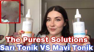 The Purest Solutions SARI TONİK VS MAVİ TONİK   #ciltbakımı