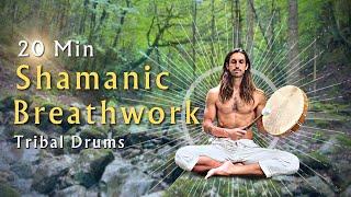 20 Min Shamanic Breathwork Journey To Help Enter Trance Like State I Tribal Drumming Music