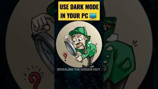 How To Enable Dark Mode On Windows 10  7  8.1 Best Dark Mode Chrome Extension #shorts #viral