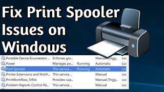 How to Fix Print Spooler Not Running on Windows 11 & 10  Auto Start Print Spooler